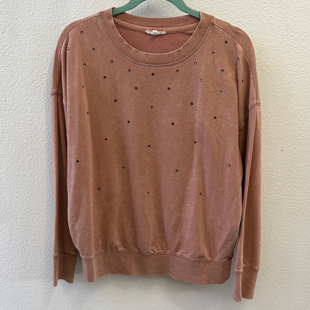Maurices Brown Studded Sweatshirt
